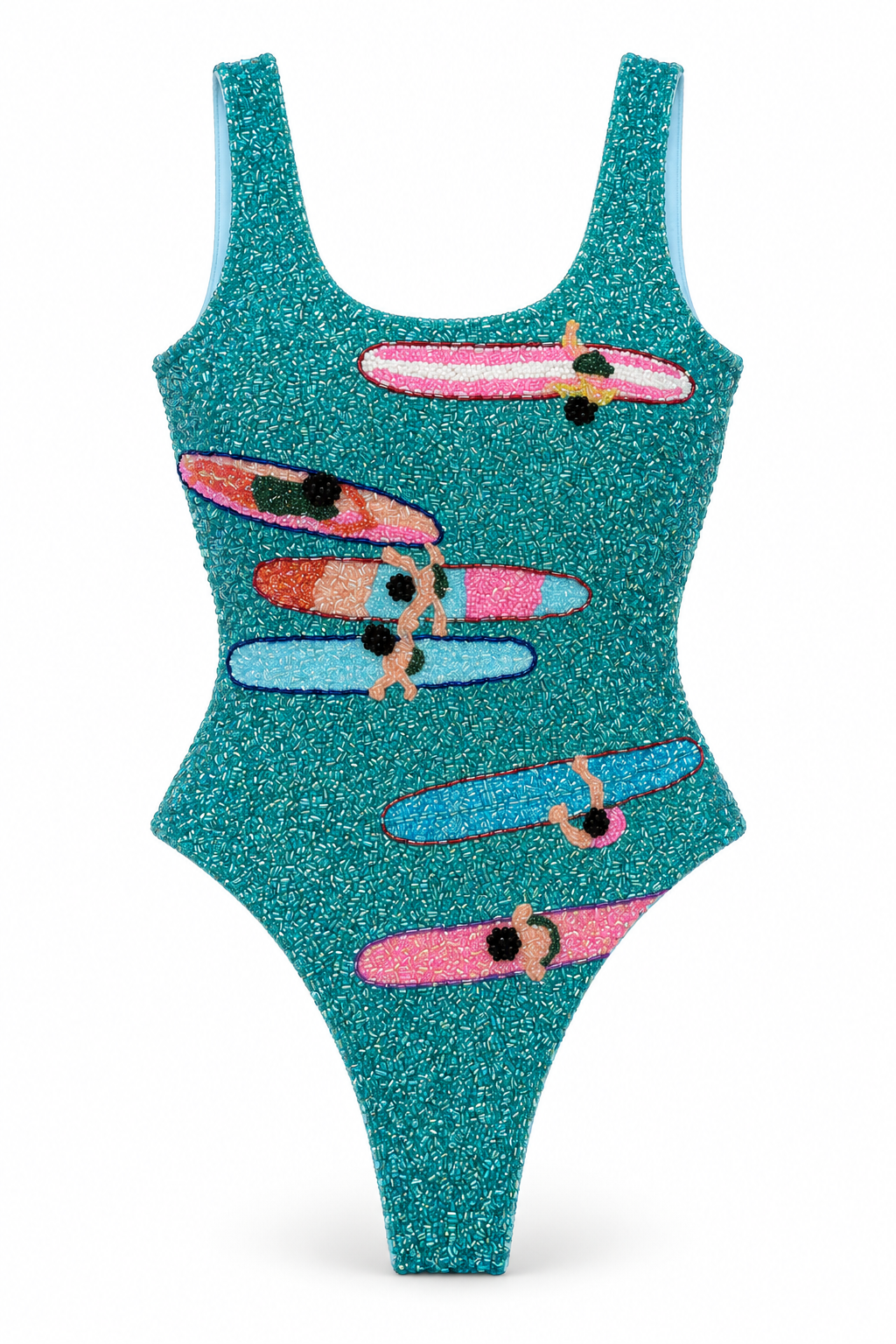 Ondine — Maillot une pièce aux motifs de surf