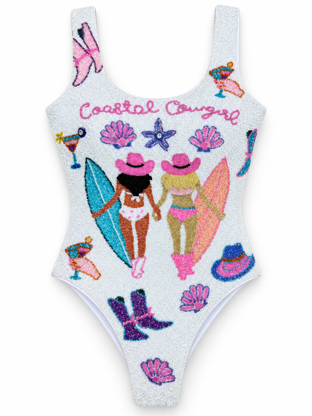 Bain de Soleil — Maillot une pièce perlé