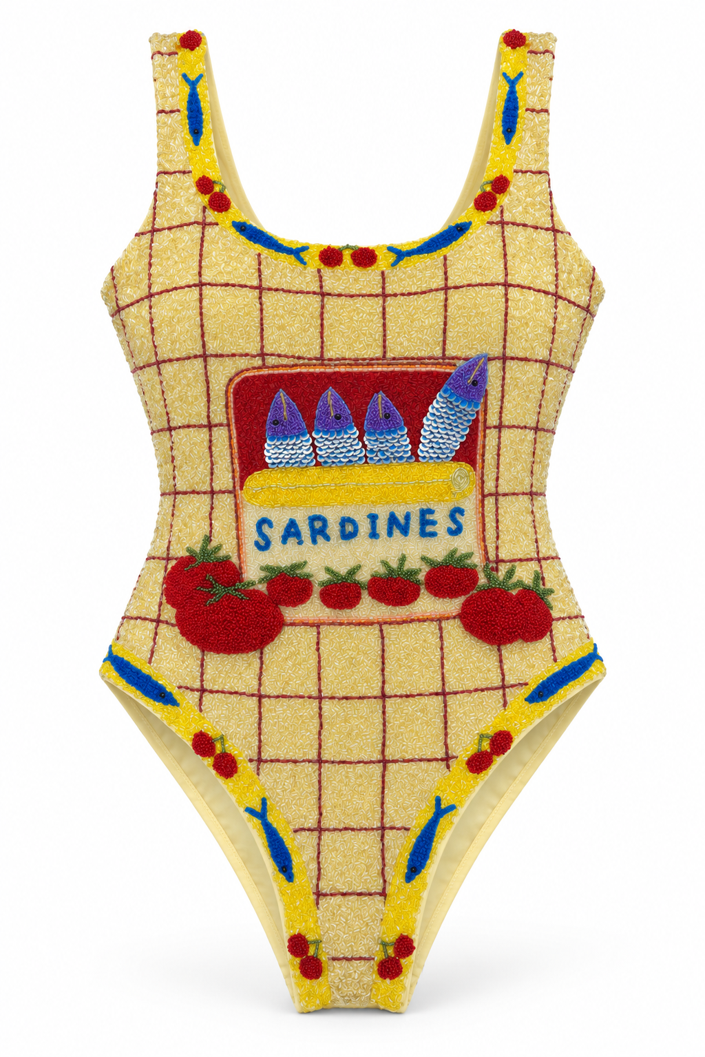 L’Été — Maillot une pièce à décor perlé