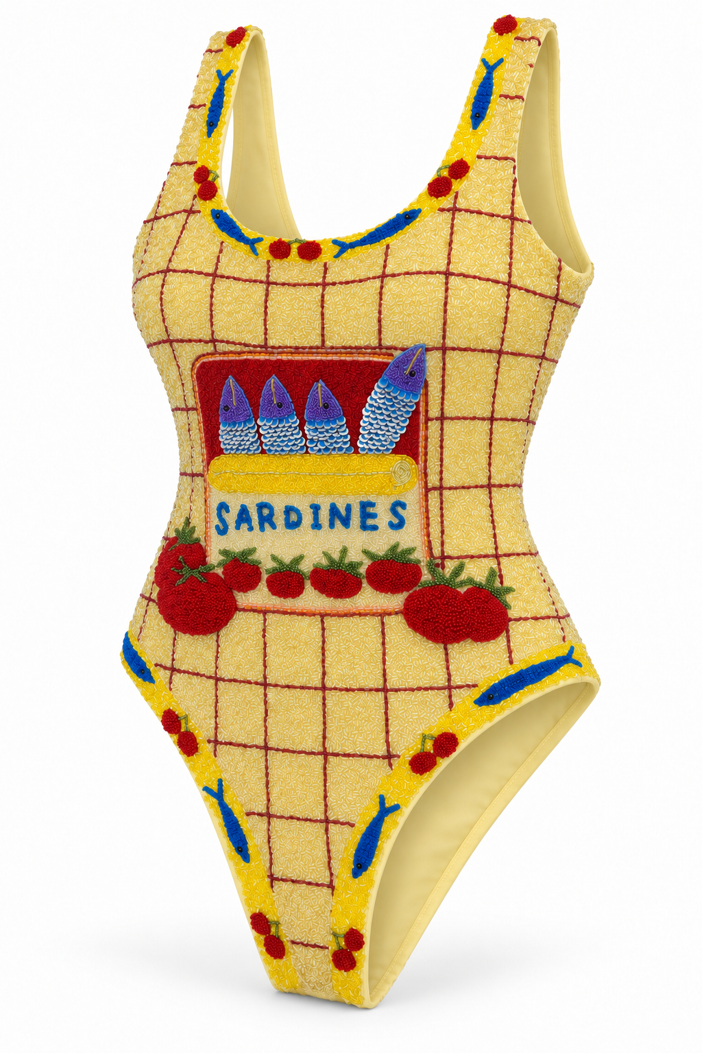 L’Été — Maillot une pièce à décor perlé