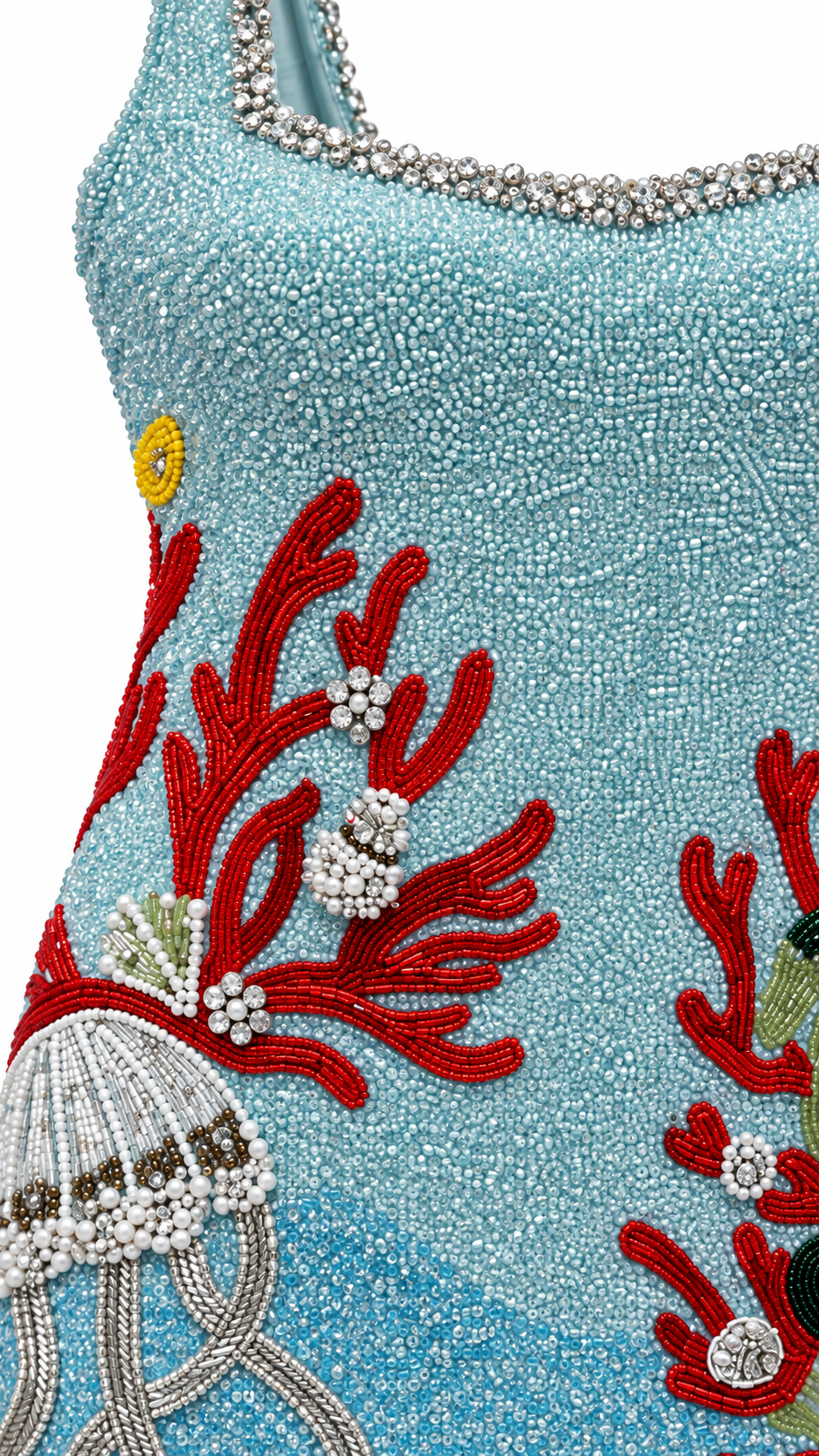 Coralline — Robe courte aux motifs marins