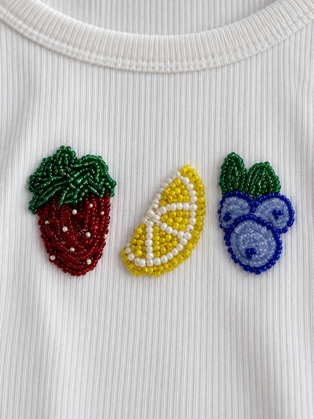 Verger — Débardeur en coton à fruits perlés
